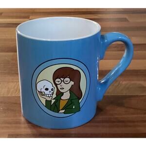 Daria Sarcasm It's A Great Way To Deal 14 Oz Ceramic Coffee Mug Cup Blue MTV